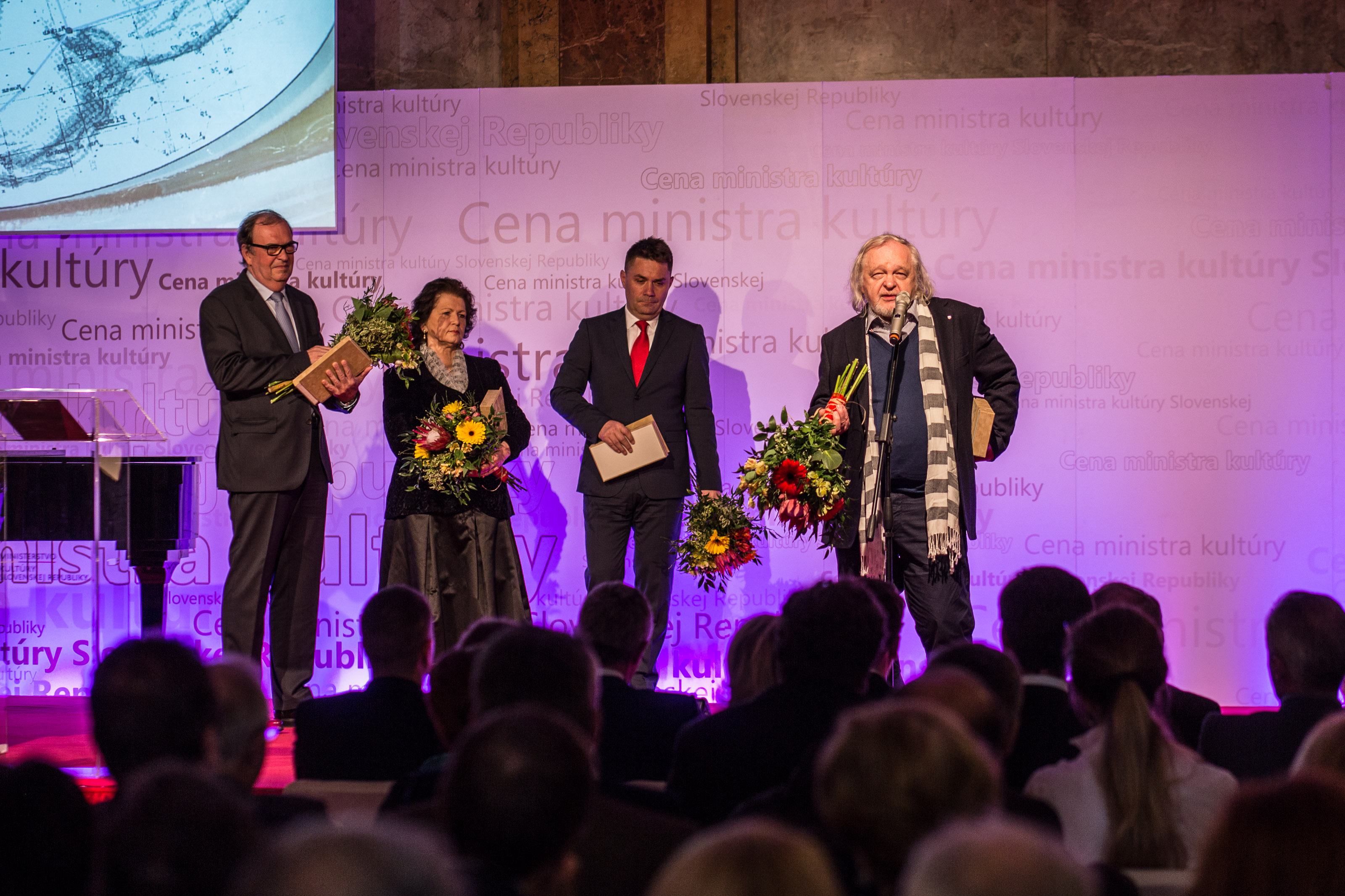 Laureáti ceny ministra kultúry za rok 2016. Foto: MKSR/Katarína Acél - Gáliková