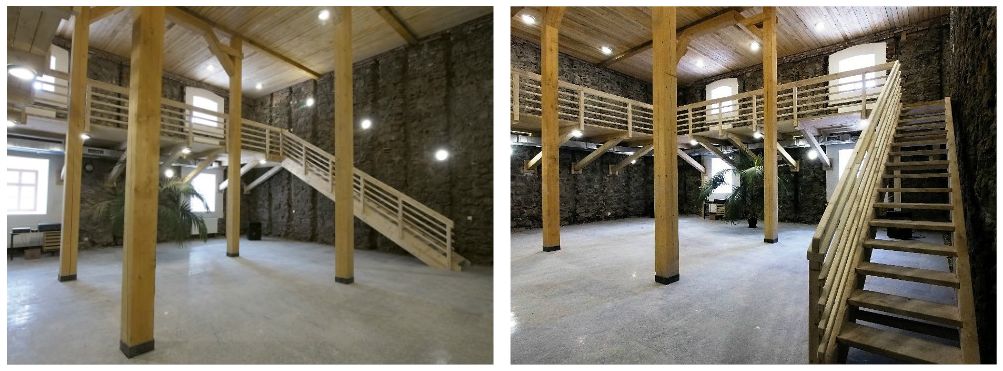 Sklad soli NKP Solivar v Prešove pred a po rekonštrukcii. Foto: Archív STM v Košiciach 